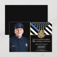 Foto de Sinalizador Thin Blue Line Retirement Poli