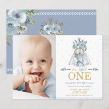 Foto de um primeiro aniversario de Elefante Selvag