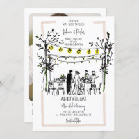 Foto desenhada pela mão da Casada de Verão e códig