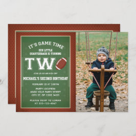 Convite Foto do 2º aniversário do futebol