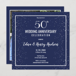 Convite Foto do 50º Aniversário de Casamento