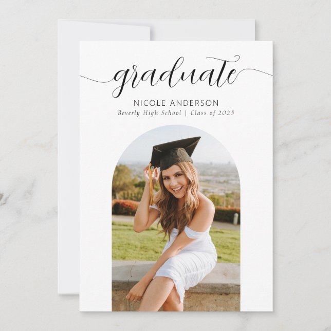 Convite Foto do Arch 2 do Formando de Script Moderno (Frente)