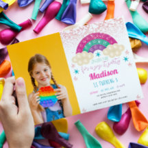 Foto do Arco-Íris de Festa de aniversário pop