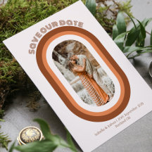 Foto do arco laranja retro queimado Salvar nossa d