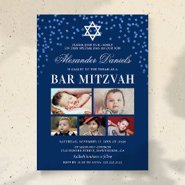 Convite Foto do Bar Mitzvah do Blue Boys