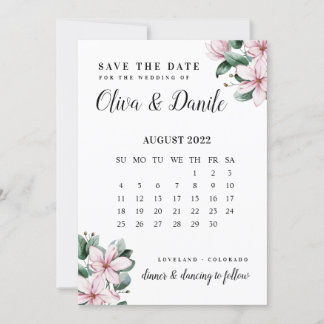 Convite Foto do Calendário do Script Eucalyptus para Salva