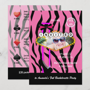 Convite Foto do Casino Party de Las Vegas