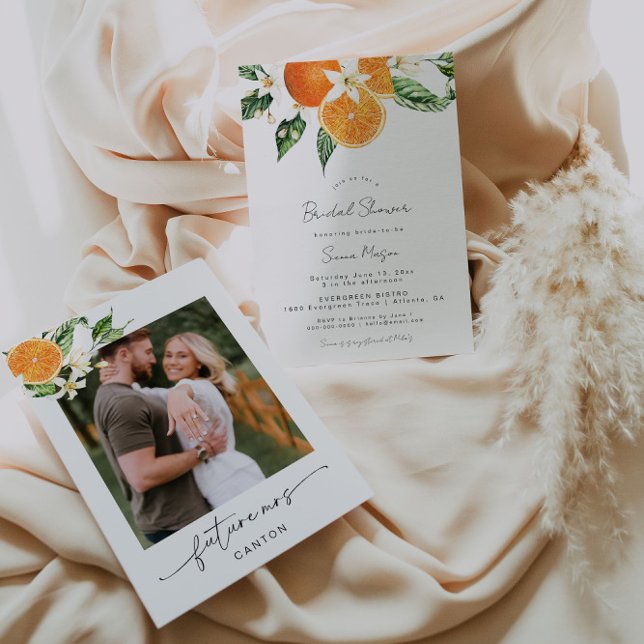 Convite Foto do Chá de panela Citrus (Criador carregado)