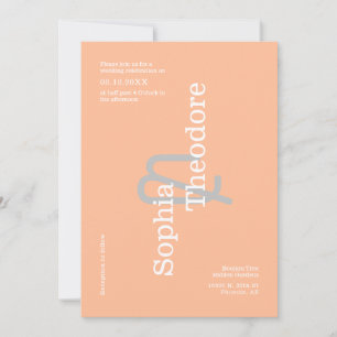 Convite Foto do Código QR de Casamento Minimalista de Peac