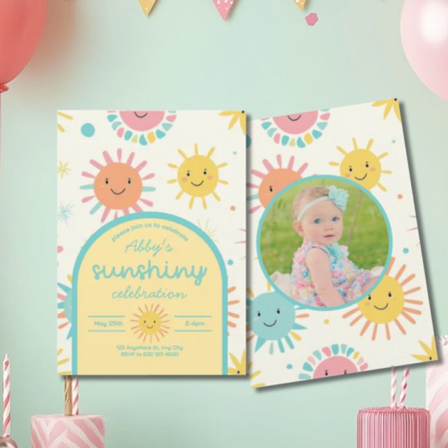 Convite Foto do Dia Brilhante do Sol (Criador carregado)