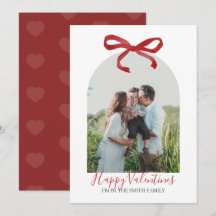 Foto do Dia dos Namorados com Laço Vermelho Feliz