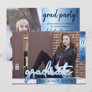 Convite Foto do formando 2   Guarda Legal de Pincel de Scr