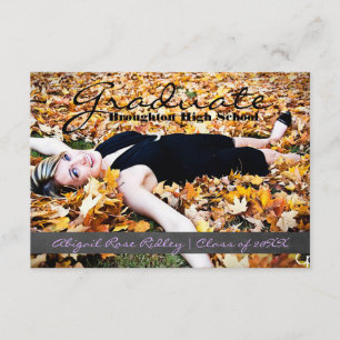 Convite Foto do formando - 3x5 Faixa do Quadro