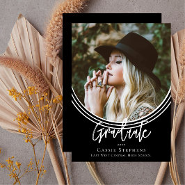 Convite Foto do Formando de Script de Tendência de Arch In