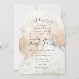 Convite Foto do Melhor Dia do Casamento de Fontes de Carvã