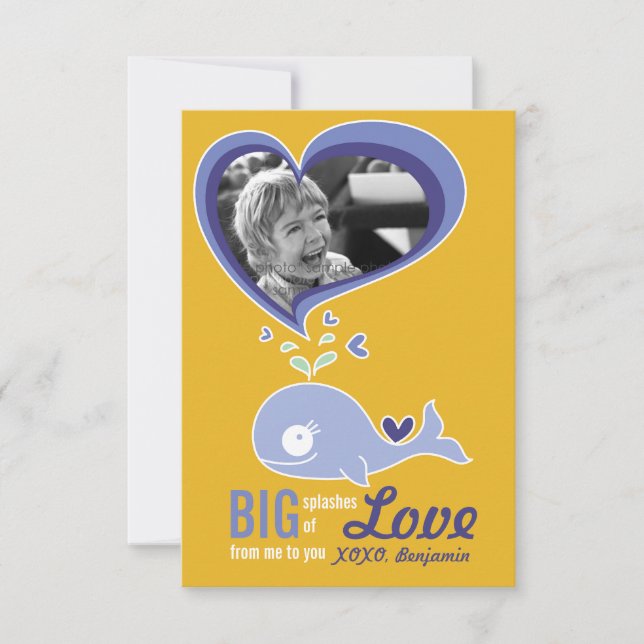 Convite Foto do Namorados da Sala de Aula de Cartoon (Frente)