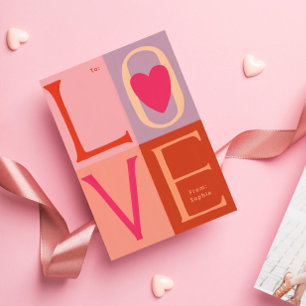 Convite Foto do Namorados de Letras LOVE com letra manual