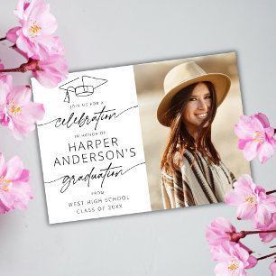 Convite Foto do Partido de Celebração de Script Moderno