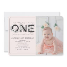 Foto do primeiro aniversario Blush Floral Girl