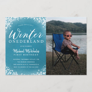 Convite Foto do primeiro aniversario do Winter Onederland 