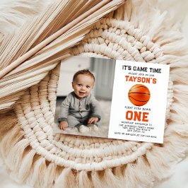 Convite foto do primeiro aniversario no primeiro ano de Do