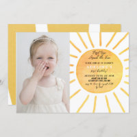 Foto do primeiro aniversario Sunshine Watercolor