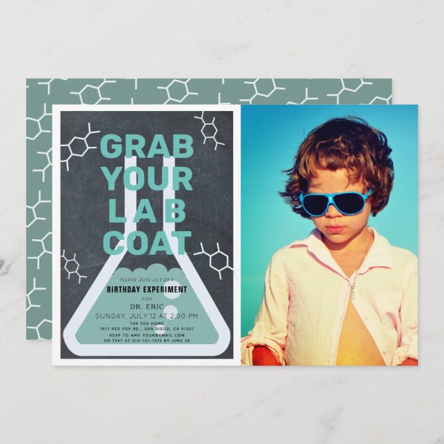 Convite Foto do Quadro de Captação do Experimento Científi (Frente/Verso)