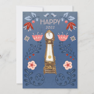 Convite Foto do Relógio de Pé do Ballet Noite de Natal