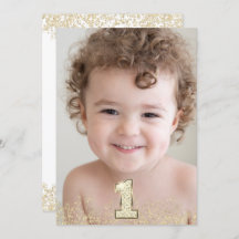 Foto Dourada Glitter Boys Festa de primeiro aniver