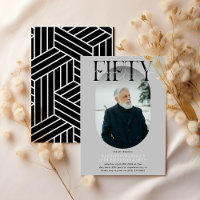 Foto e assinatura modernas Oval 50º aniversário