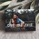 Convite Foto e caligrafia MOD 5 Salvar a Data<br><div class="desc">Encontrem seus convidados animados pelo seu maravilhoso casamento com sua divertida,  moderna e MOD Foto e Caligrafia 5 Salve o convite de Data.</div>