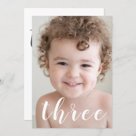 Convite Foto e script de aniversário de 3 anos de Belas Me