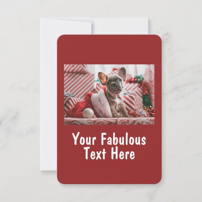 Convite Foto e texto personalizados (Frente)
