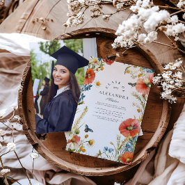 Convite Foto Elegant Dacil Festa de formatura de flores se