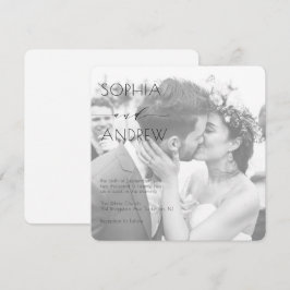 Convite Foto Elegante Moderna - Todos os meus casamentos b