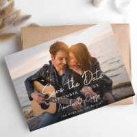 Foto - Escrita à Mão Horizontal Save the Date 3