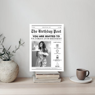 Convite Foto exclusiva do Cobrir de jornal de 26 Festas de