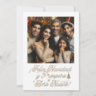 Convite Foto Feliz Navidad & Próspero Año Nuevo