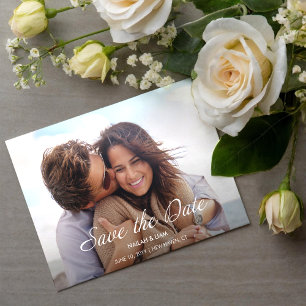 Convite Foto Feliz Reproduzindo Casamento Salve a Data