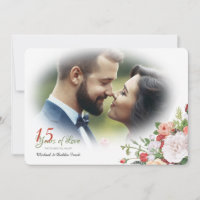Foto Floral de Jardim Vintage de Aniversário