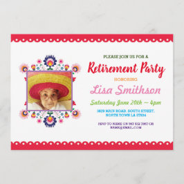 Convite Foto Floral Mexicana Fiesta