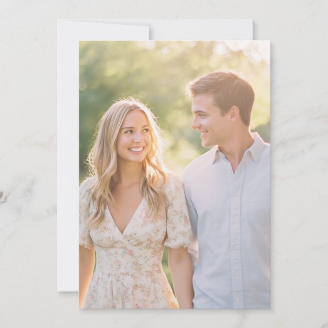 Convite Foto Floral Pastel Serena (Frente)