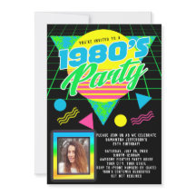 Foto Geométrica 1980s Festa de aniversário Retroat