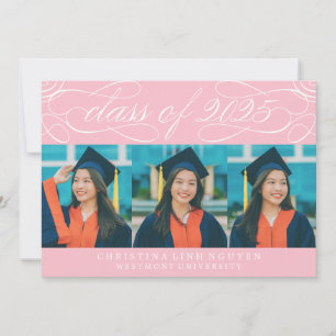 CONVITE FOTO GRADUAÇÃO DA TURMA DE 2025 EM LETRA ELEGANTE
