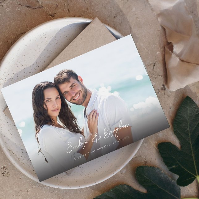 Convite Foto H MOD Chic 8 Salvar a Data (Criador carregado)