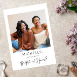 Convite Foto instantânea: Minha proposta de honra<br><div class="desc">Diverte-te um pouco ao pedir ao teu amigo/membro da família para se juntar à tua festa de casamento com o teu cartão de apresentação de propostas instantâneas personalizado.</div>