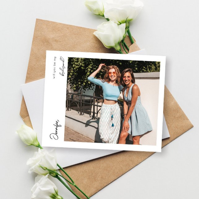 Convite Foto Instantânea Ser Minha Proposta V4 Manuscrito (Criador carregado)