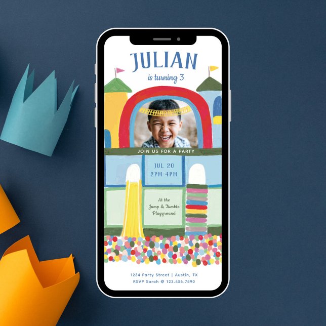 Convite Foto Invita do Partido do Aniversário de criança P (Criador carregado)