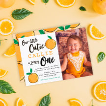 Foto Laranja Pequena Cutie Primeiro Aniversário