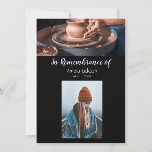 Convite Foto Memorial Convidar Clay Potter